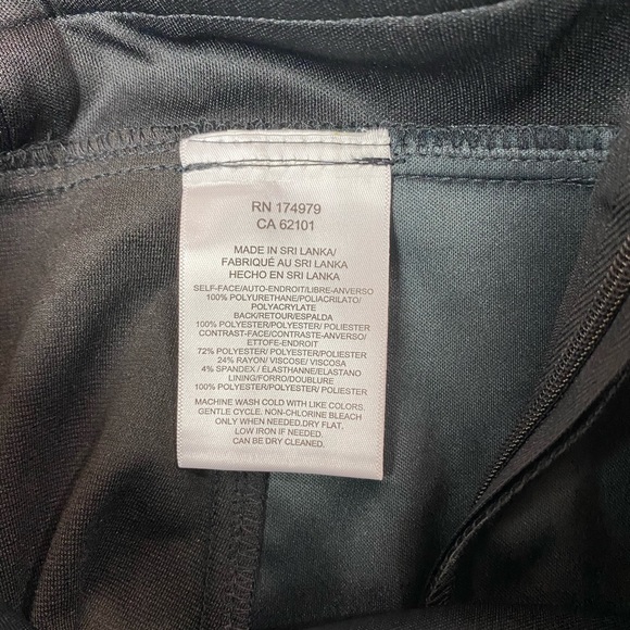 BCBGMaxazria Black Faux Leather Dress 4 NWT - Picture 9 of 9